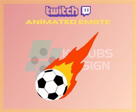 Animated Twitch Emote Football Emote Goal Emote Shot Emote Soccer