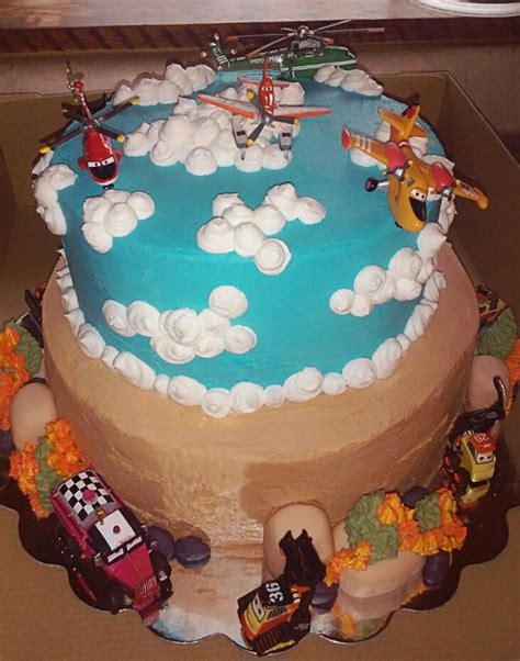 Birthday airplane cake » celebration cakes. Planes fire n rescue cake (With images) | Birthday cake ...