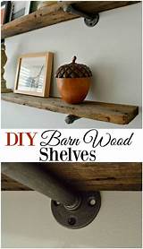 Pictures of Barn Wood Shelves Diy