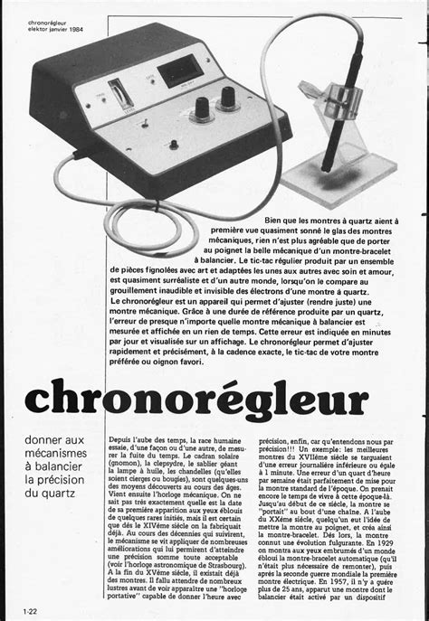 Chronorégleur Elektor Magazine