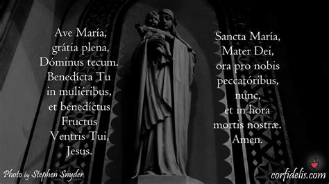 Ave Maria How To Pray The Hail Mary In Latin With Text Youtube