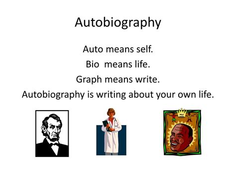 Ppt Biographies Autobiographies Powerpoint Presentation Free