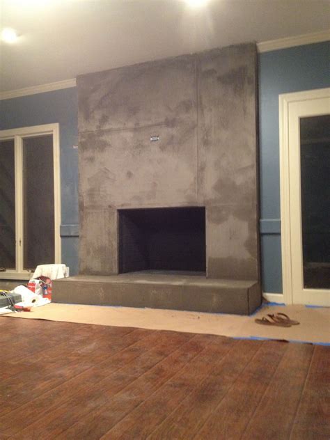 Diy Concrete Fireplace For Less Than 100 Concrete Fireplace