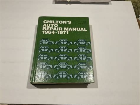 Chiltons Auto Repair Manual 1964 1971 Chrysler Dodge Plymouth Chevy