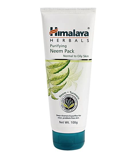 Neem well known for its antibacterial properties, helps in controlling acne and pimples, by regulating excess oil secretion and clearing clogged pores. Himalaya Purifying Neem Face Pack 100 g: Buy Himalaya ...