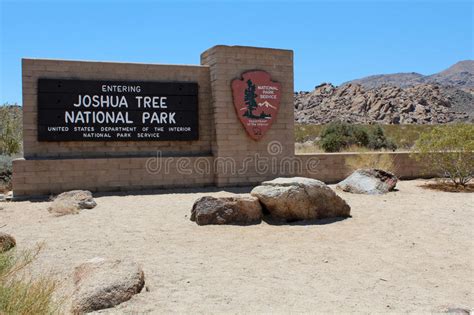 Entrance To Joshua Tree National Park Editorial Stock Photo Image Of