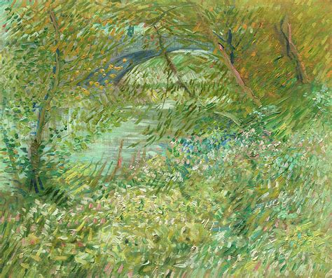 River Bank In Springtime 1887 Painting By Vincent Van Gogh Pixels