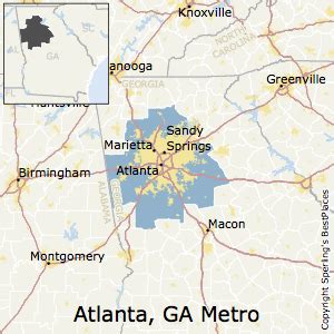 Best Places To Live In Atlanta Sandy Springs Roswell Metro Area Georgia