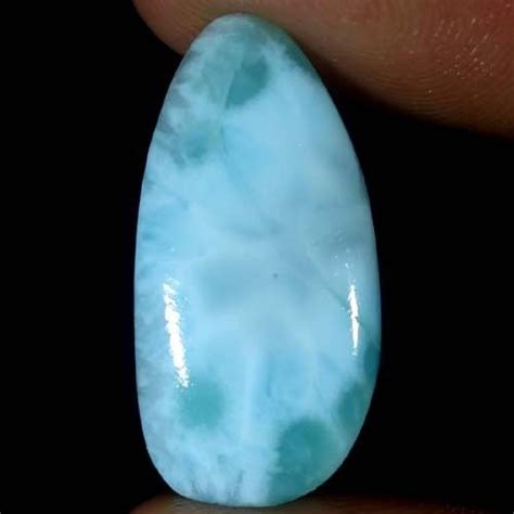 Natural Dominican Rare Blue Larimar Cabochon Rock Fancy Gemstone 12