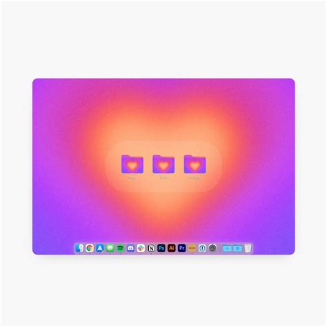 Aura Hearts Desktop Folder Icon Pack For Macos And Windows Etsy Australia