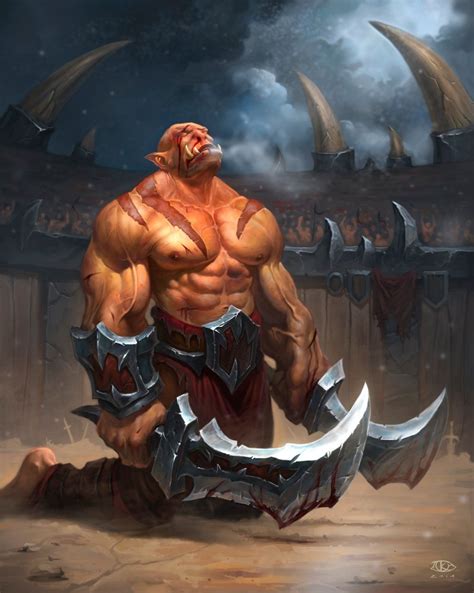 Orc Gladiator By KAaSTuroveC With Images Warcraft Art Fantasy