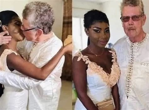 Could This Be Love 26 Year Old Lady From Ivory Coast Marries 70 Year Old White Lover See Photos