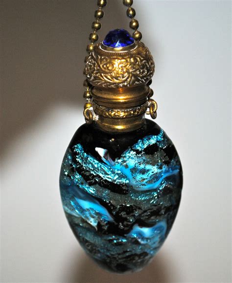 Antique Victorian Venetian Aventurine Glass Perfume Scent Chatelaine Bottle Ebay Perfume