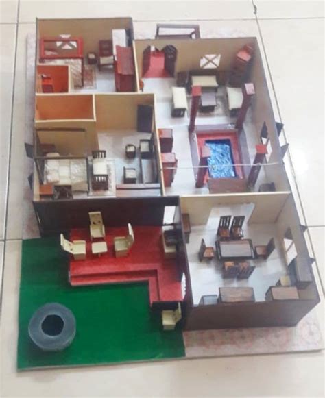 Miniature Interior Model Swipe To Check The Interior Design Kerala