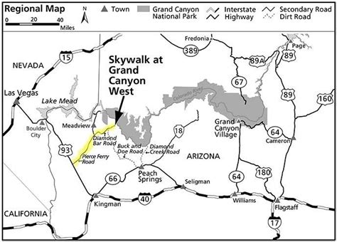 Image Result For Grand Canyon West Rim Map Grand Canyon West Grand