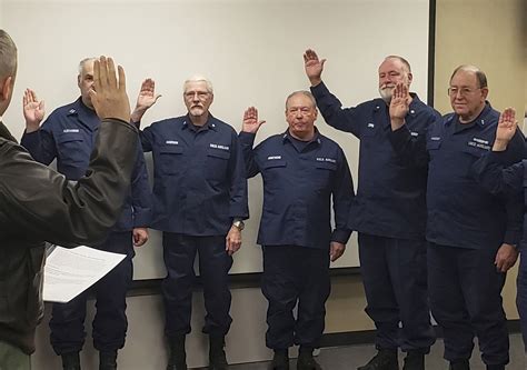 Milestone Coast Guard Auxiliary Swears In Staff Officers Sequim Gazette