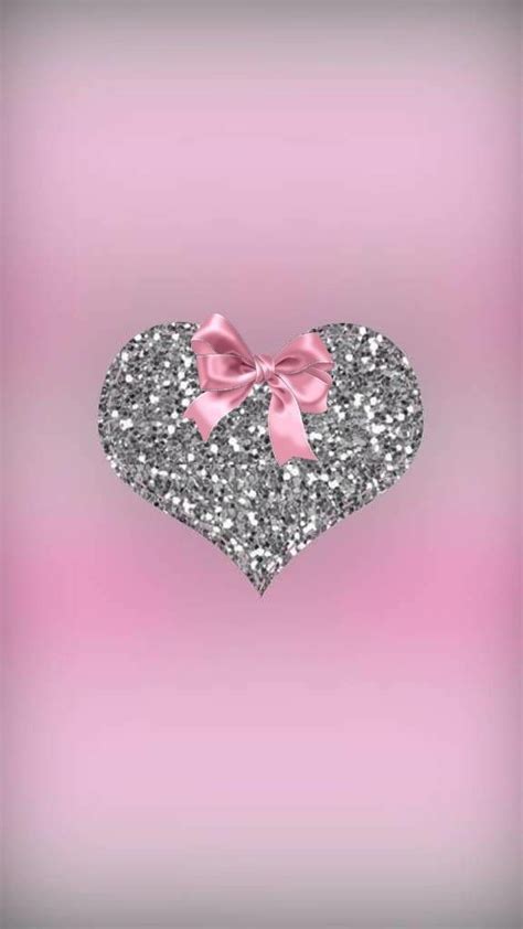 Sparkling Heart Heart Wallpaper Pretty Wallpapers Pink