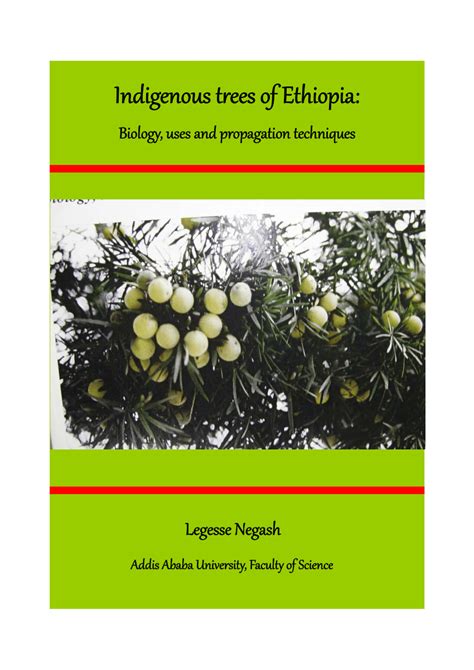 Pdf Indigenous Trees Of Ethiopia Biology Uses And Propagation