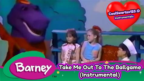 Barney Take Me Out To The Ball Game Instrumental Youtube