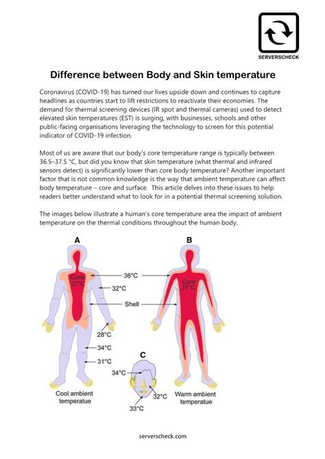 Difference Between Body And Skin Temperature Docslib