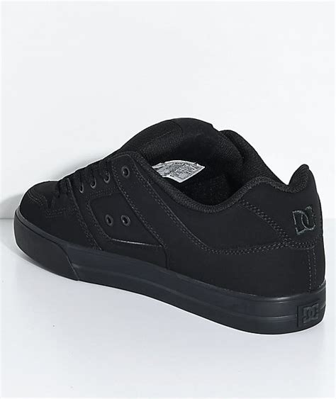 Dc Pure Black And Pirate Black Skate Shoes