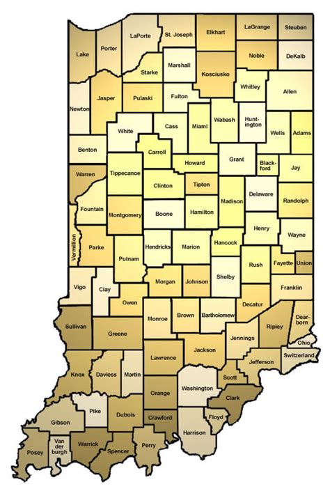 Indiana Map Usa