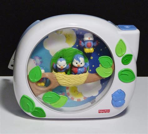 Fisher Price Flutterbye Dream Lullaby Birdies Baby Crib Soother Light
