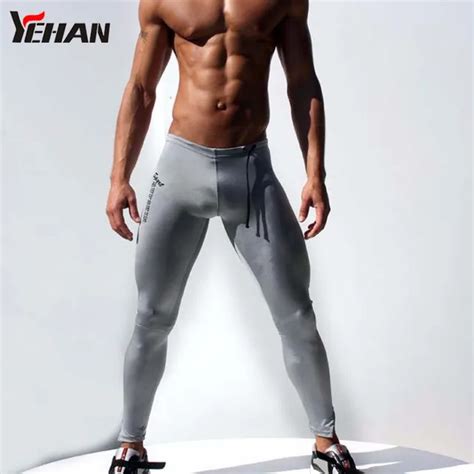 men jogger pant compression pants elastic joggers low rise yoga pantalon runing training