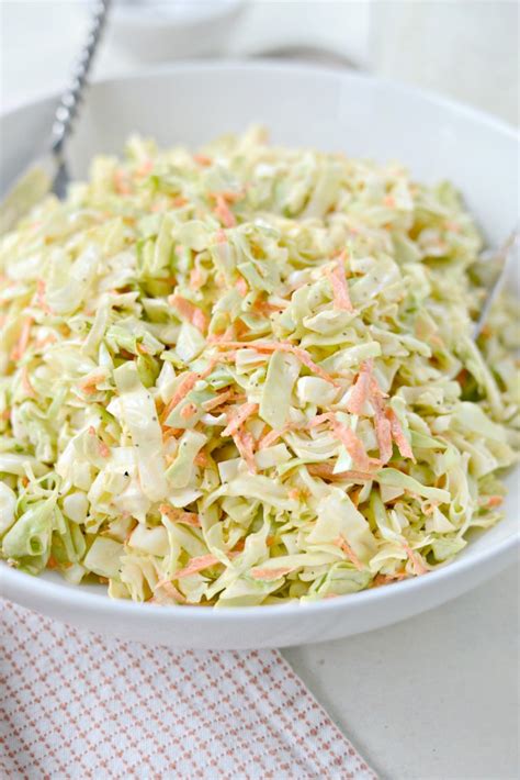 Classic Coleslaw Recipe With Homemade Dressing Simply Scratch