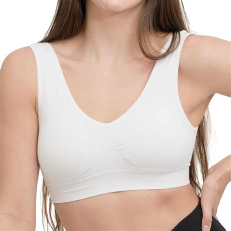 Coobie Womens Comfort Bra 9060 M White At Amazon Womens Clothing Store