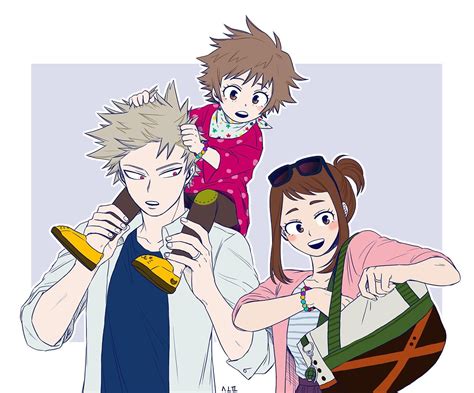 Familia Bakugouuraraka Anime Bakugou And Uraraka Personagens De Anime