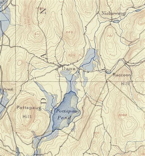 Quabbin Reservoir 1890 Usgs Old Topographic Map With Reservoir Etsy
