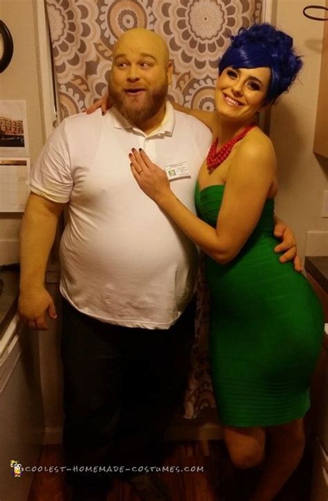 Couple Homer And Marge Simpson Costumes Cool Couple Halloween Costumes