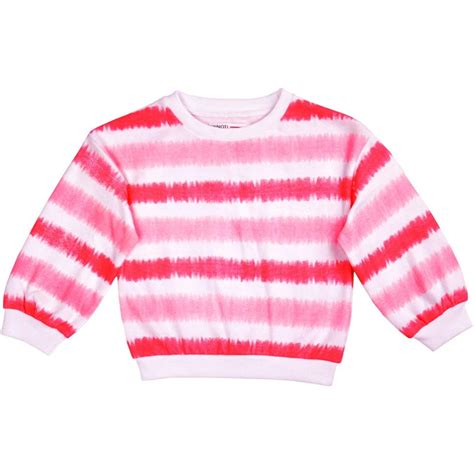 Buy Minoti Junior Fleece Crew Sweatshirt Whitepink