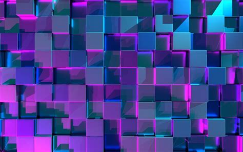 Purple color burst hd wallpaper, purple and pink smoke illustration. LED light cubes HD wallpaper | HD Latest Wallpapers