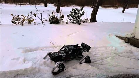 Rc Snow Tracks On A Vaterra Twin Hammers Youtube