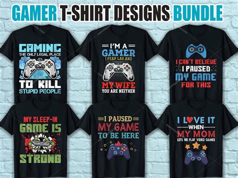 Gamer T Shirt Design Bundle By Afroz Designer On Dribbble