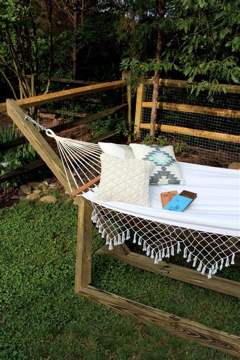 How To Make A Free Standing Hammock Stand Hunker Diy Outdoor