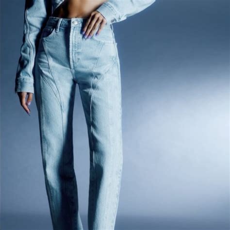 Zara Jeans Nwt Zara Mugler Dupe Straight Leg Jeans Poshmark