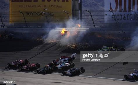 Image 14 In A Sequence Of 47 Images Of The Crash In Which Dan Wheldon