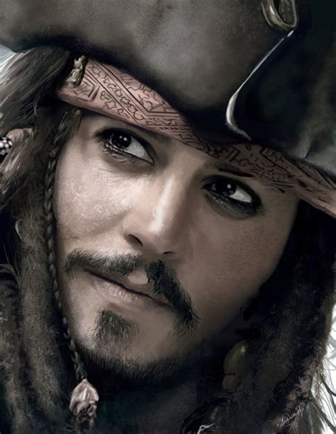 That's a sad commentary in and of itself. Johnny Depp as Jack Sparrow-Pirates of the Caribbean ...