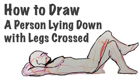 How To Draw A Person Lying Down With Legs Crossed Youtube