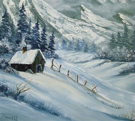 17 Best Images About Snowy Mountain Cabins Scenes On