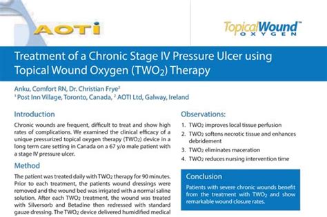 Treatment Of A Chronic Stage Iv Pressure Ulcer Using Topical Wound