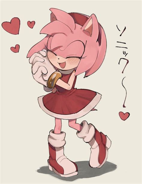 Adorable Amy Sonic The Hedgehog Amy Rose Shadow And Amy Character