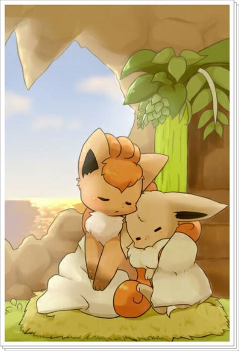 Eevee X Vulpix Pokemon Pinterest