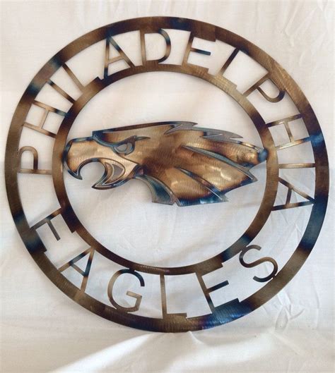 Nfl Philadelphia Eagles Wall Art With Torched Finish Man Cave Hanging