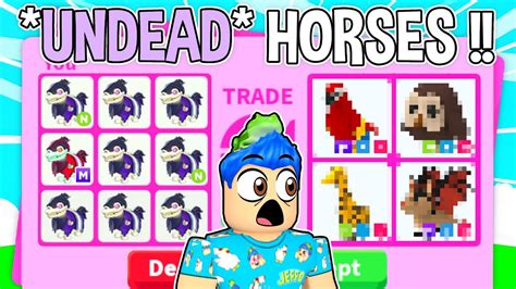 Trading Undead Jousting Horses Only In Adopt Me Roblox Adopt Me
