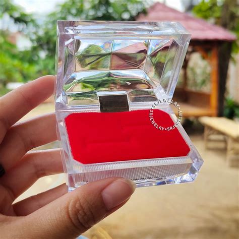 Jual Box Kotak Cincin Isi 2 Organizer Perhiasan Cincin Kawin Lamaran