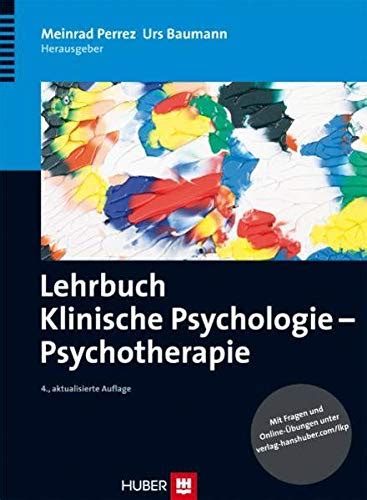 Lehrbuch Klinische Psychologie Psychotherapie Mit Fragen Und Übungen